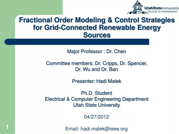 fractional order modeling control strategies for grid connected renewable energy sources