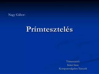 pr mtesztel s