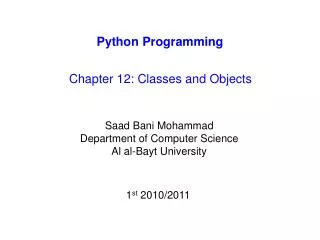 Python Programming