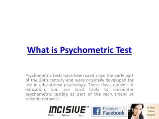 what is psychometric test
