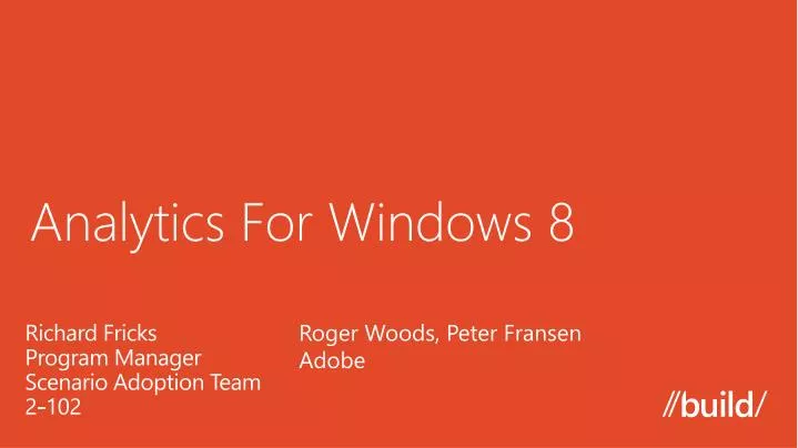 analytics for windows 8