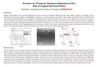 Structure of a Pentacene Monolayer Deposited on SiO 2 : Role of Trapped Interfacial Water