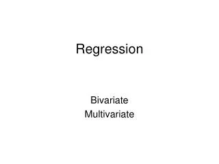 Regression