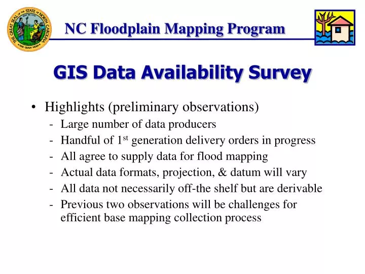 gis data availability survey