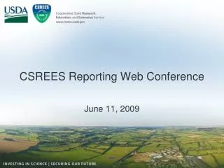 CSREES Reporting Web Conference