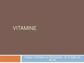 vitamine