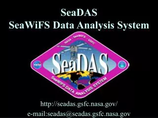 SeaDAS SeaWiFS Data Analysis System