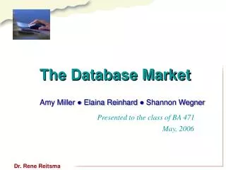 The Database Market