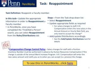 Task: Reappointment