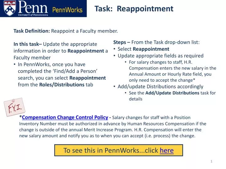 task reappointment