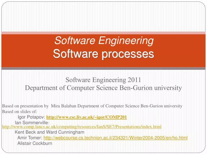 software engineering software processes