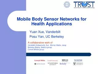 Mobile Body Sensor Networks for Health Applications