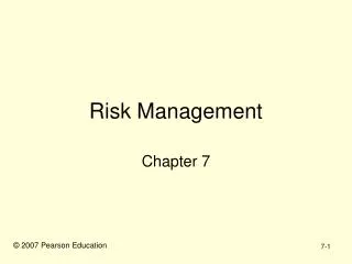 Risk Management