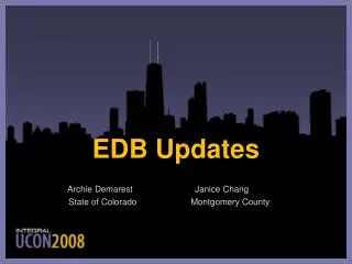 EDB Updates