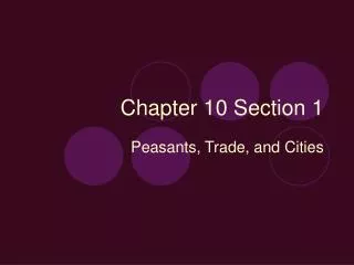 Chapter 10 Section 1