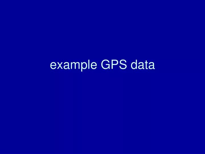 example gps data