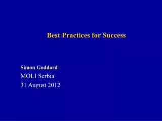Best Practices for Success