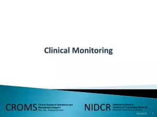 Clinical Monitoring