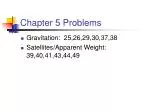 Chapter 5 Problems - slide 1
