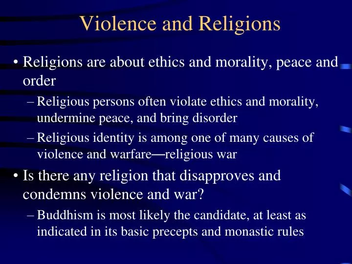 violence and religions