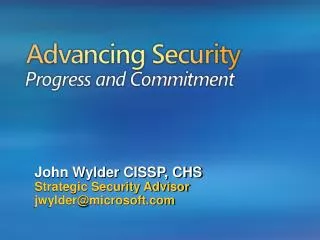 Advancing Security