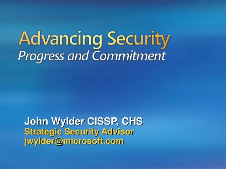 advancing security