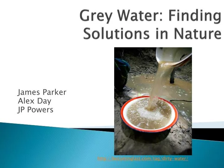 grey water finding solutions in nature