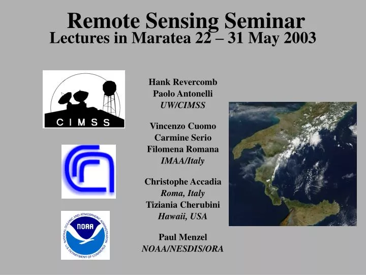 remote sensing seminar