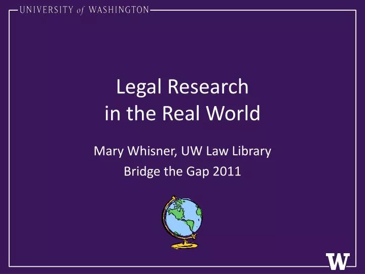 legal research in the real world