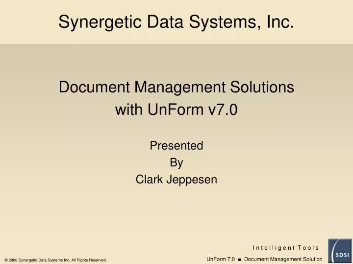 synergetic data systems inc