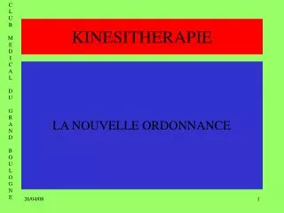 kinesitherapie