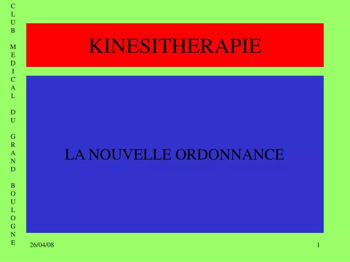 kinesitherapie