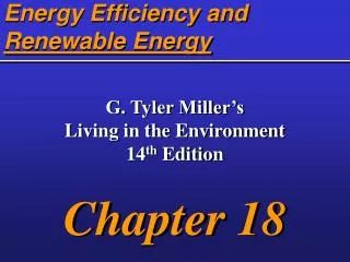 Energy Efficiency and Renewable Energy