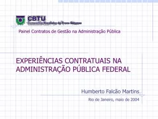 experi ncias contratuais na administra o p blica federal