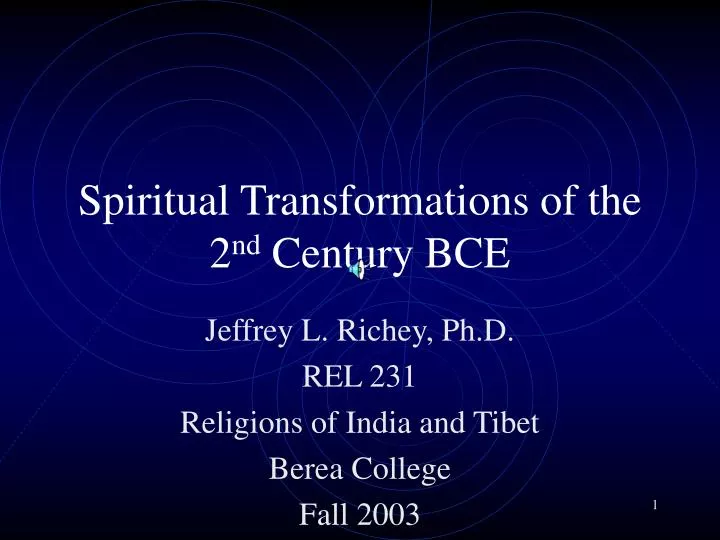 spiritual transformations of the 2 nd century bce