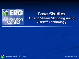 Case Studies Air and Steam Stripping using V-tex TM Technology