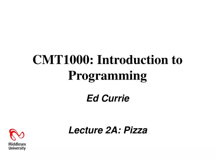 cmt1000 introduction to programming