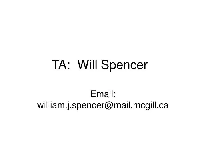 ta will spencer