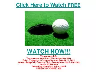 watch wyndham championship golf | pga tour live streaming on