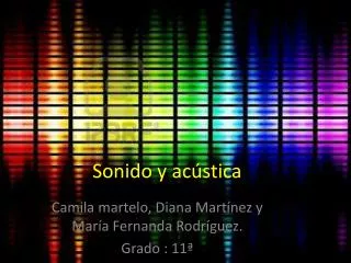 sonido y ac stica