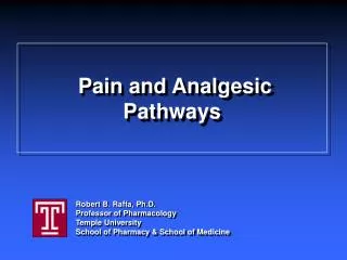 Pain and Analgesic Pathways