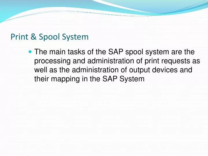 print spool system