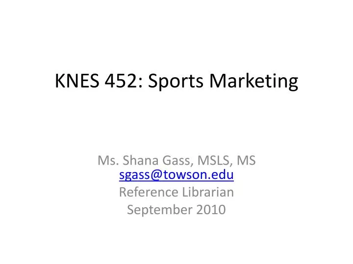 knes 452 sports marketing