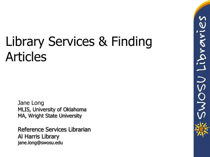 library services finding articles
