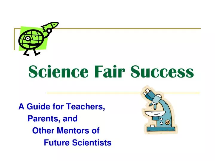 science fair success