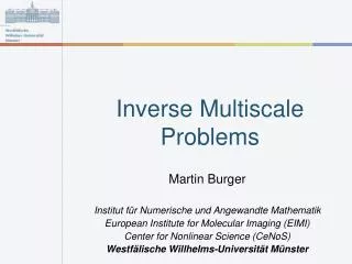 Inverse Multiscale Problems