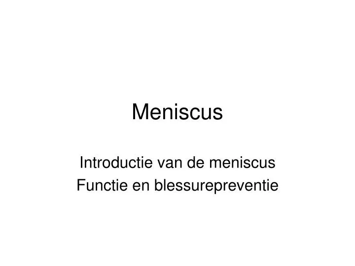 meniscus