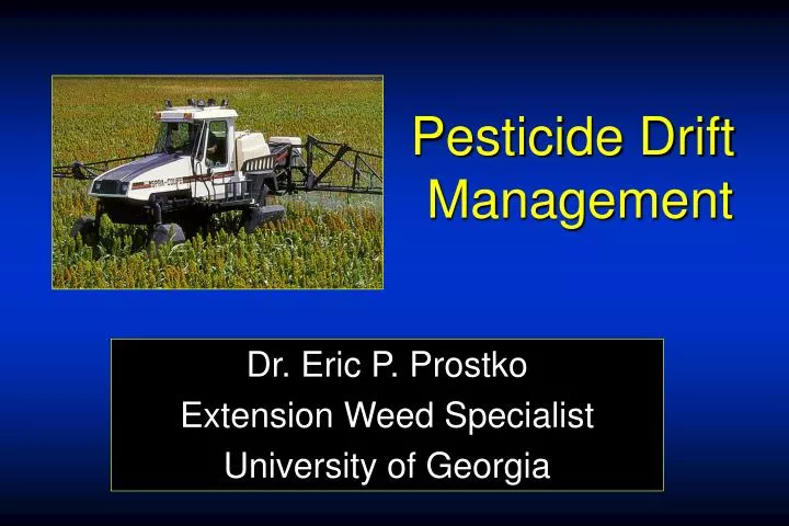 pesticide drift management