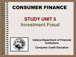 CONSUMER FINANCE