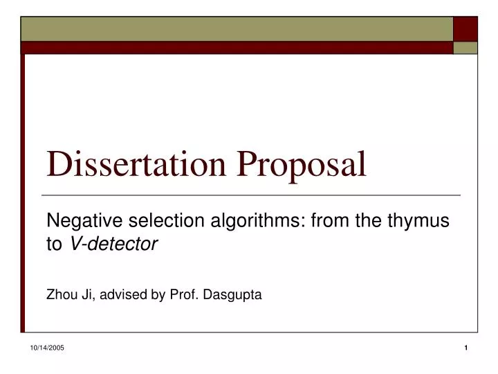 dissertation proposal
